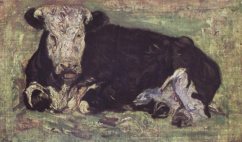 Vincent Van Gogh Liegende Kuh Spain oil painting art